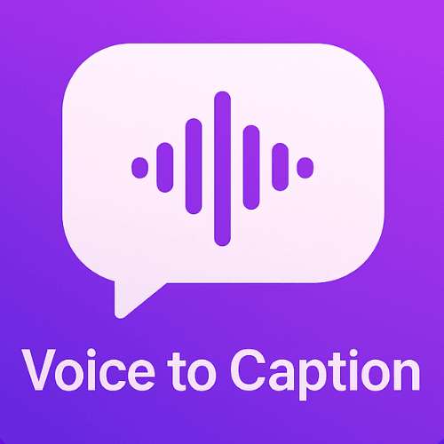 Voice To Caption: AI Writer app icon